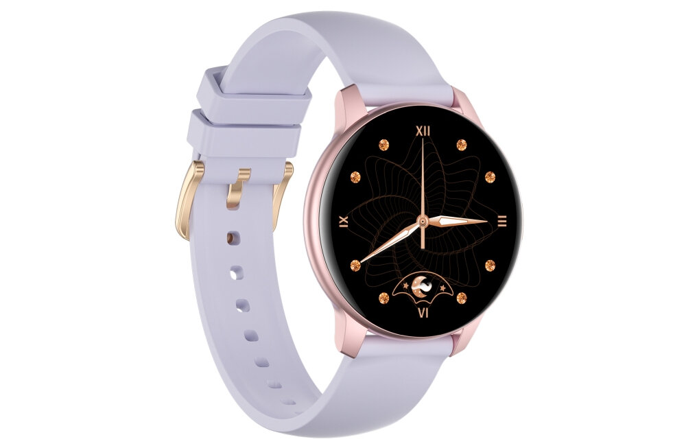 Smartwatch ORO-MED Oro-Active Pro2 Złoty ekran bateria czujniki zdrowie sport pasek ładowanie pojemność rozdzielczość łączność sterowanie krew puls rozmowy smartfon aplikacja