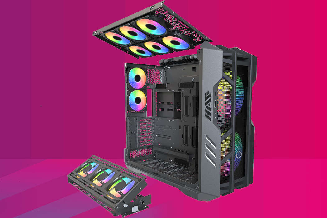Obudowa COOLER MASTER HAF 700 Filtry montaż aranżowania kabli panel
