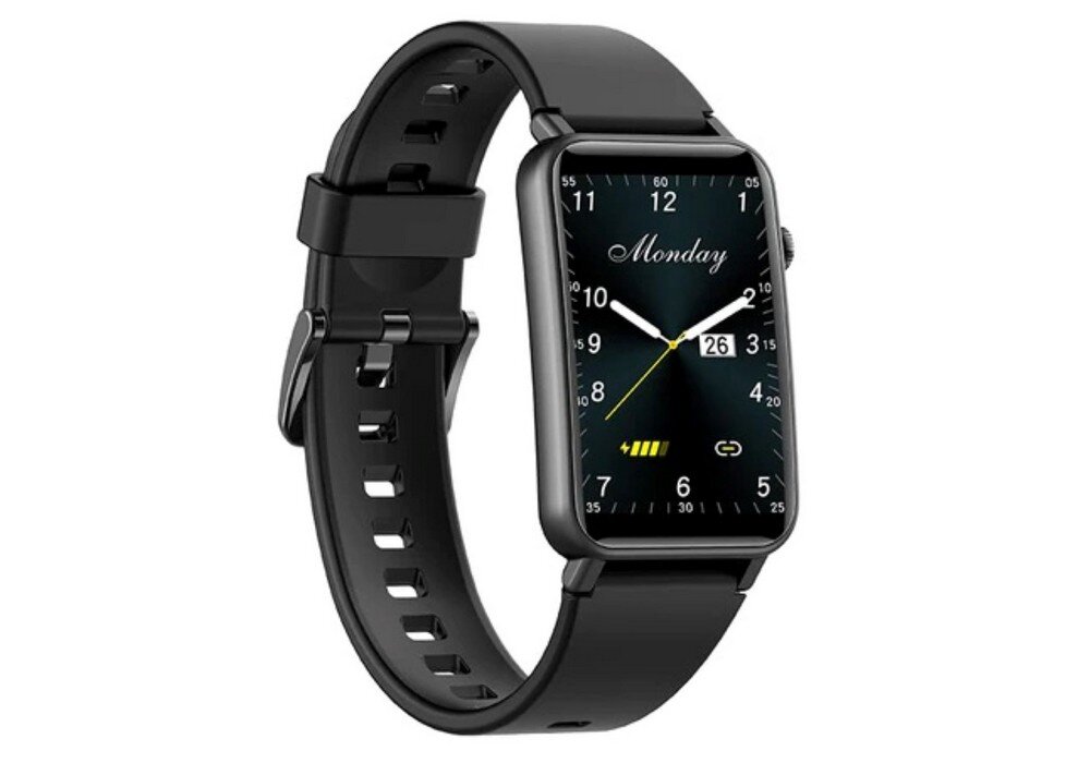 Smartwatch KUMI U3    ekran bateria czujniki zdrowie sport pasek ładowanie pojemność rozdzielczość łączność sterowanie krew puls rozmowy smartfon aplikacja 