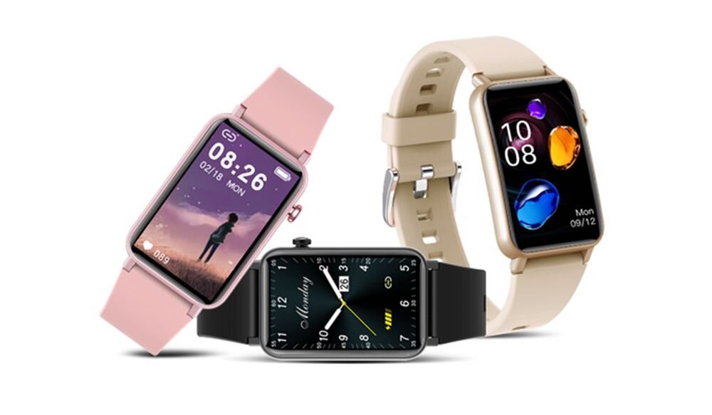 Smartwatch KUMI U3    ekran bateria czujniki zdrowie sport pasek ładowanie pojemność rozdzielczość łączność sterowanie krew puls rozmowy smartfon aplikacja 