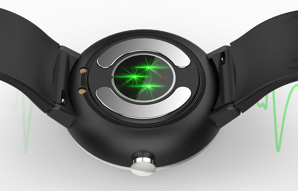 Smartwatch KUMI KU5 ekran bateria czujniki zdrowie sport pasek ładowanie pojemność rozdzielczość łączność sterowanie krew puls rozmowy smartfon aplikacja