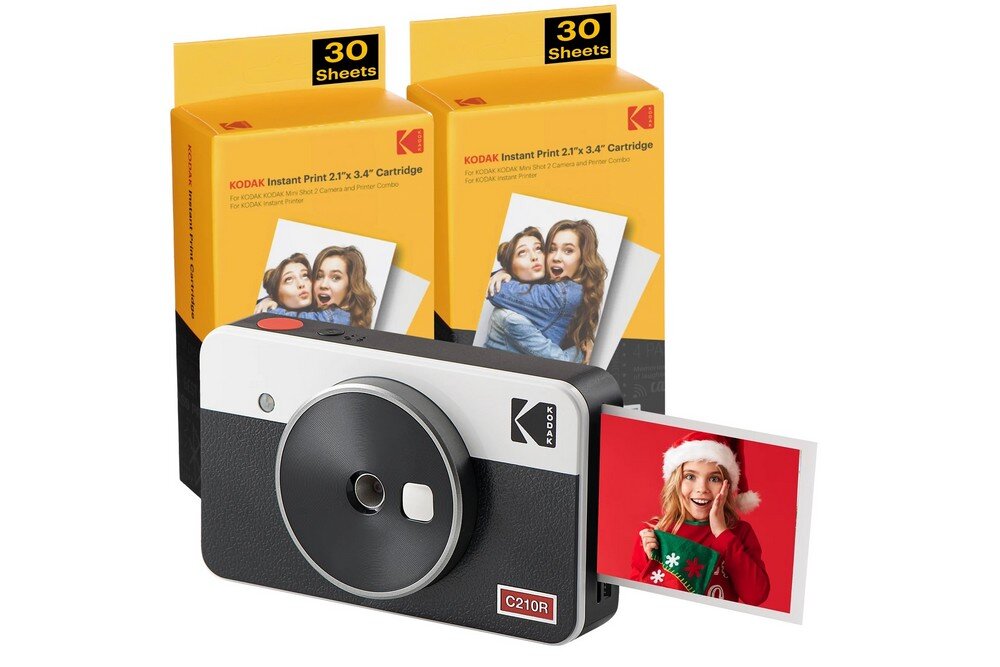 Aparat KODAK Mini Shot 2 Retro zdjęcia drukowanie drukarka wkłady filmy rozdzielczość bateria obiektyw pojemność tryby filtry łączność smartfon aplikacja sterowanie ogniskowa przysłona migawka lampa błyskowa wymiary ekran wizjer waga zapis karta pamięć