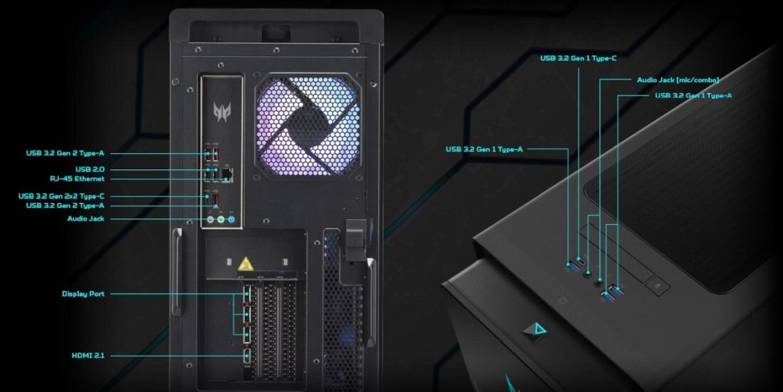 Komputer ACER Predator Orion 7000 - USB