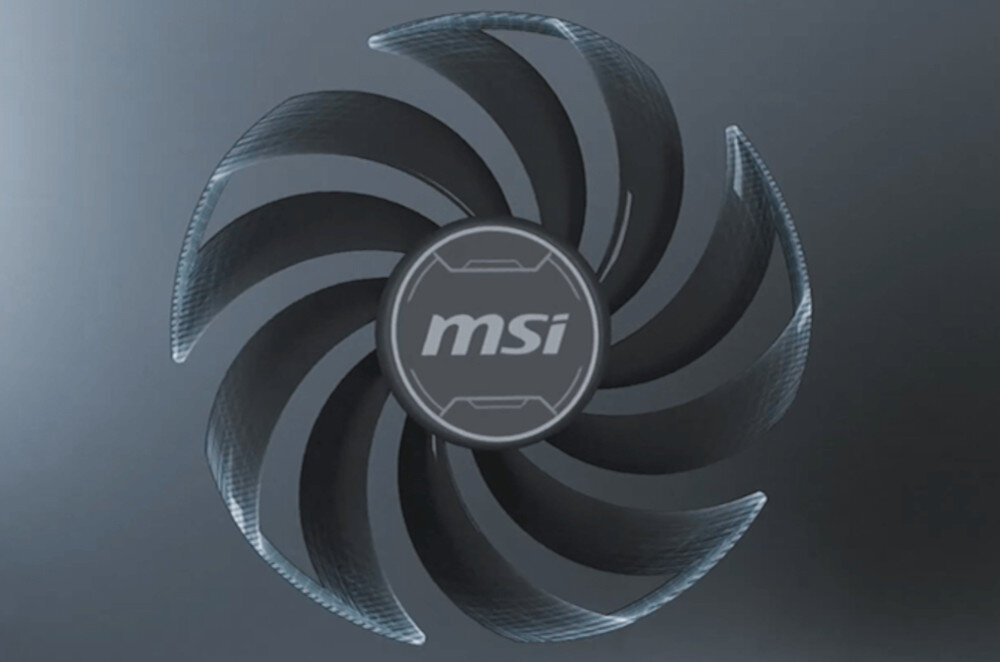 Karta graficzna MSI GeForce RTX 4090 Ventus 3X OC 24GB chłodzenie wentylator temperatura
