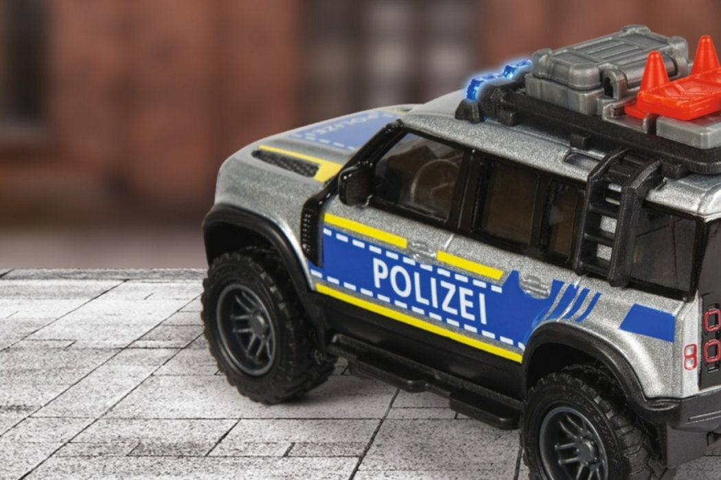 Samochód MAJORETTE Grand Land Rover Zestaw Dżokeja wyobraźnia