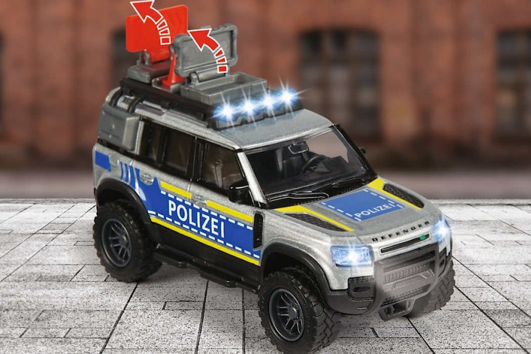 Samochód MAJORETTE Grand Land Rover Zestaw Dżokeja efekty funkcje projekt