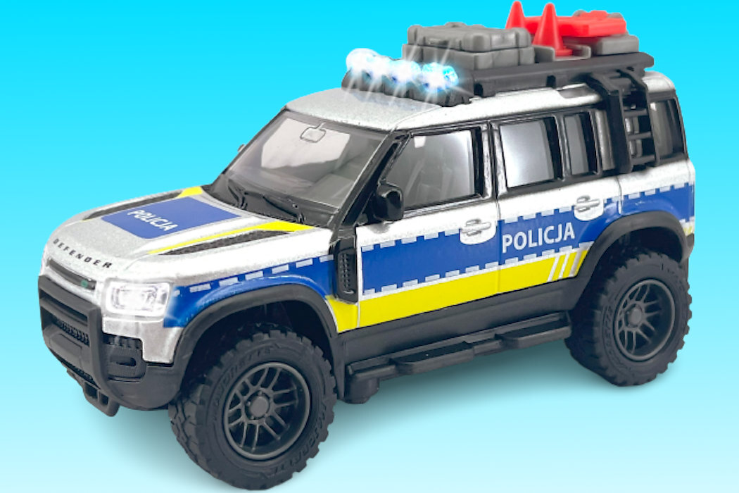 Samochód MAJORETTE Grand Land Rover Zestaw Dżokeja Grand