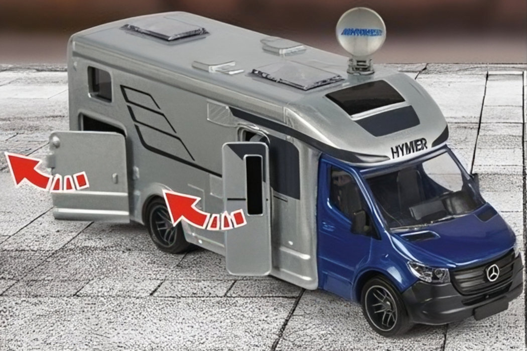 Samochód MAJORETTE Grand GS Hymer B-Class Kamper 213773000 wykonanie metal tworzywo konstrukcja