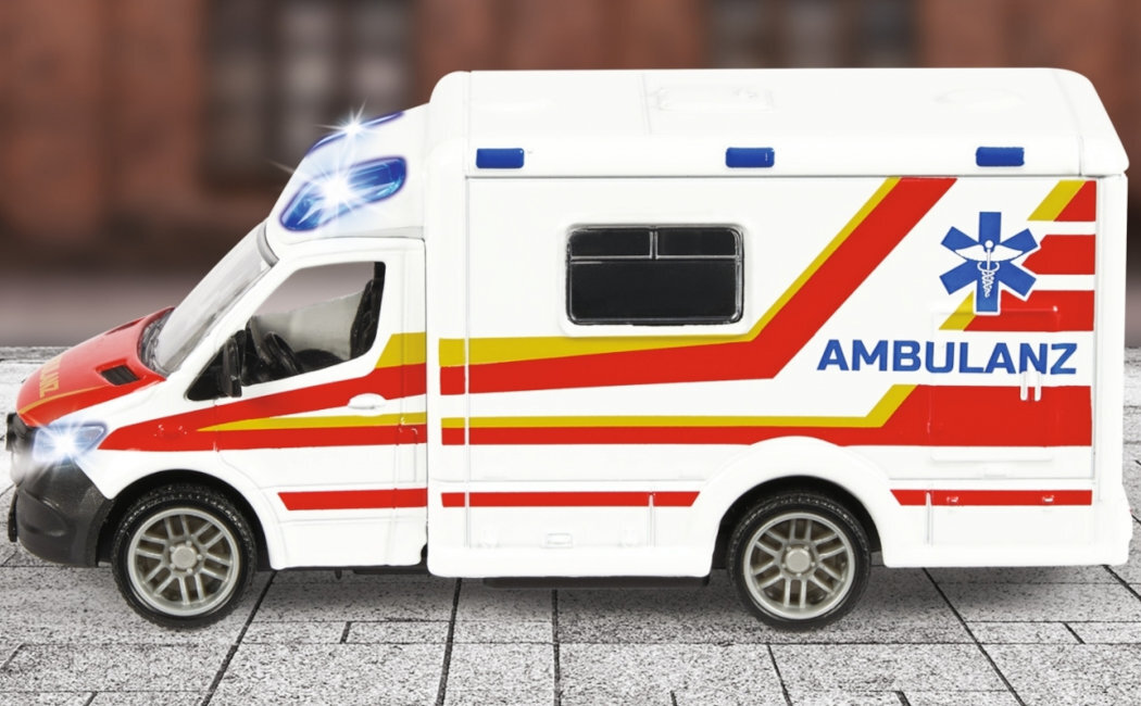 Samochód MAJORETTE Grand Mercedes Ambulans wyobraźnia