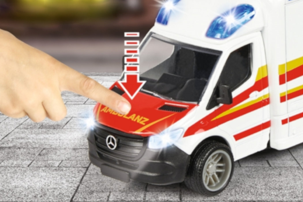 Samochód MAJORETTE Grand Mercedes Ambulans wykonanie metal tworzywo konstrukcja
