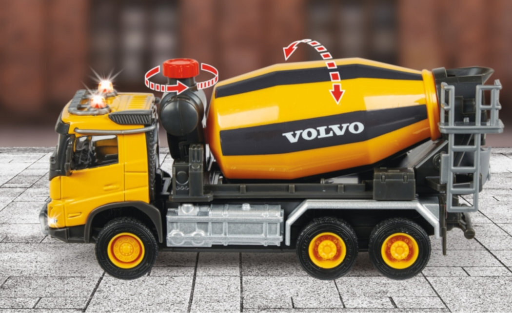 Samochód MAJORETTE Grand Volvo betoniarka efekty funkcje projekt