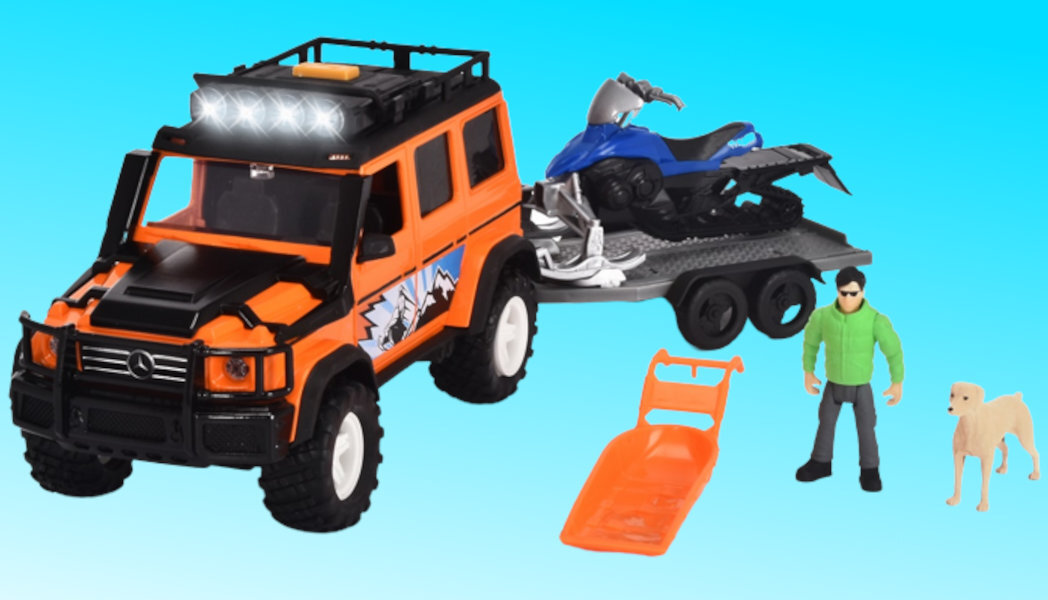 Samochód DICKIE TOYS Playlife Mercedes G-Class misja wyposażenie ciekawość zainteresowanie