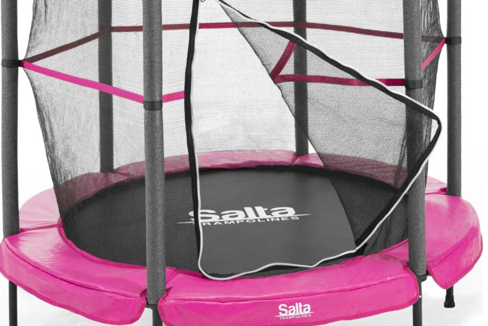 SALTA trampolina bezpieczeństwo siatka zabezpieczająca ochrona skoki upadki urazy