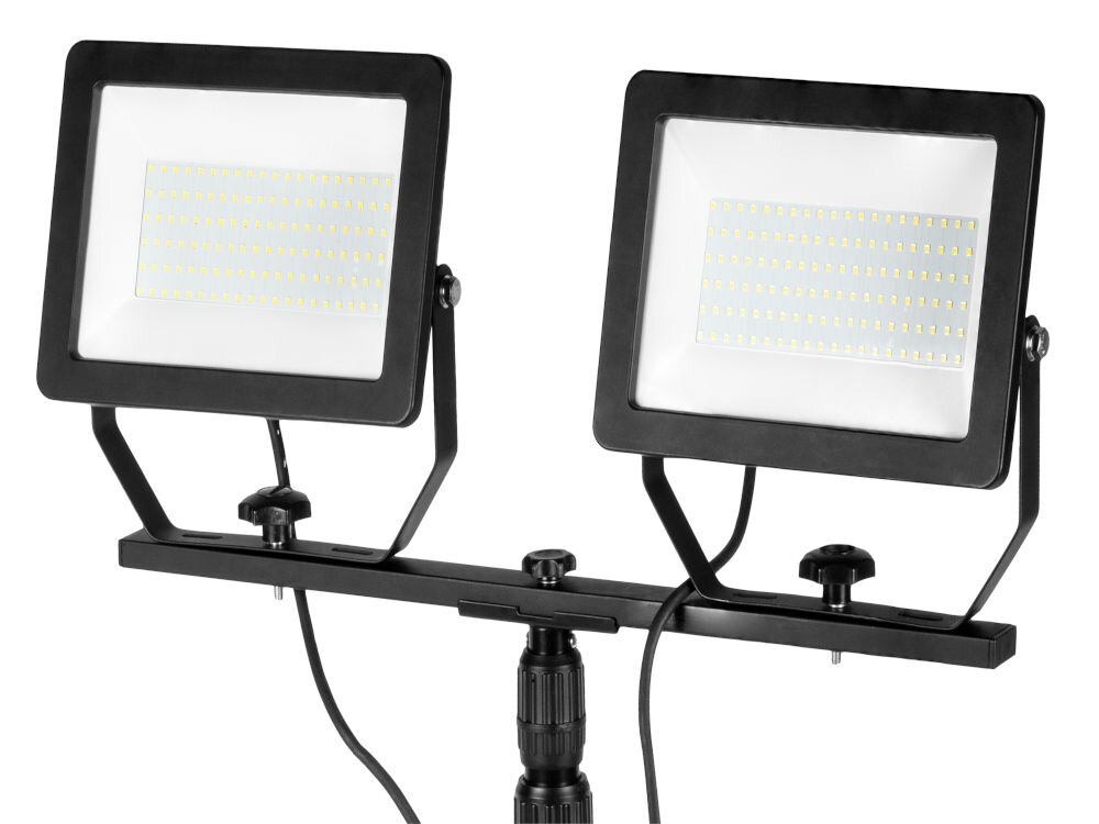 Reflektor NEO TOOLS 99-096, LED – mniej prądu, więcej mocy, Zbliżenie na obudowę lampy