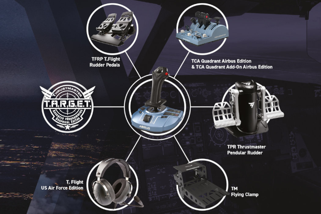 Контролер THRUSTMASTER TCA Sidestick X Airbus Edition, ліцензія на реалізм, літак