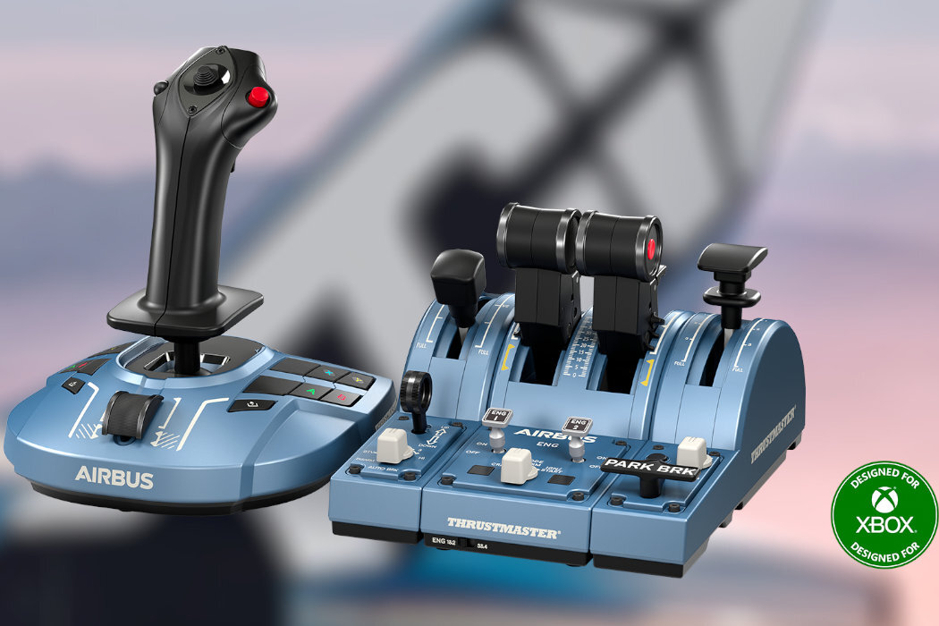 Zestaw THRUSTMASTER TCA Captain Pack X Airbus Edition samolot zabawa rozgrywka licencjonowany XBOX ergonomia realistyczny złącza USB-C USB-A konsola
