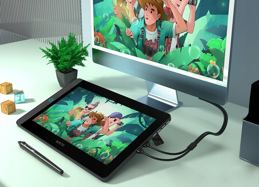 Tablet graficzny BOSTO BT-12HDK przeznaczenie przyciski cechy funkcje