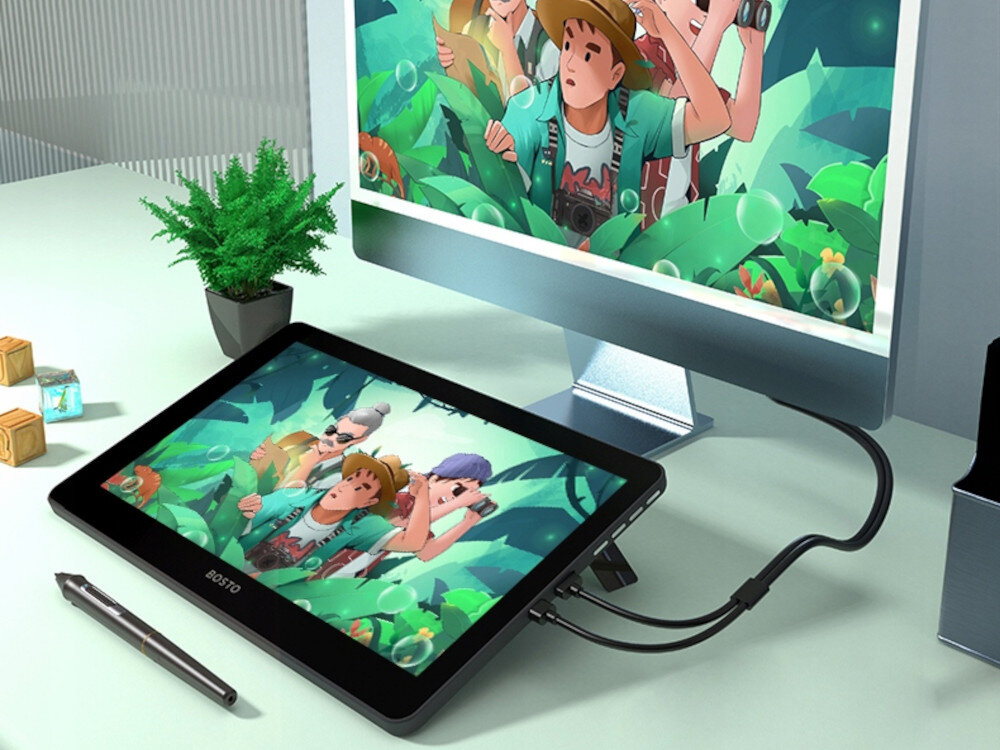 Tablet graficzny BOSTO BT-12HD przeznaczenie przyciski funckje cechy