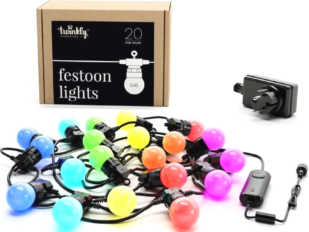 Lampki LED TWINKLY Festoon 20 RGB - BT Wi-Fi/Bluetooth Sieciowe elementy zestaw
