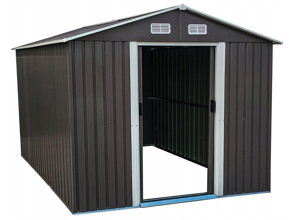Domek narzędziowy MIRPOL MIR0608 Szary do przechowywania bardzo elegancki praktyczny wymiary 257 x 205 x 202 cm