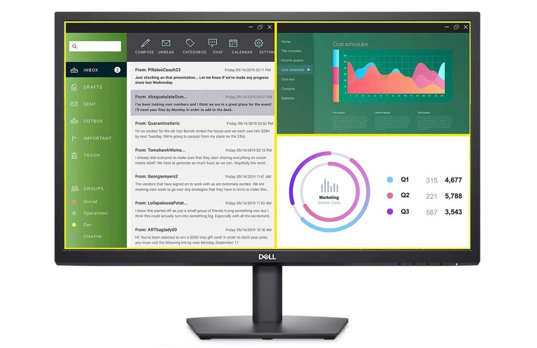 Monitor DELL E2423HN - Dell Display Manager