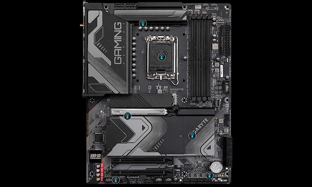Płyta główna GIGABYTE 790 Gaming X AX - chlodzenie