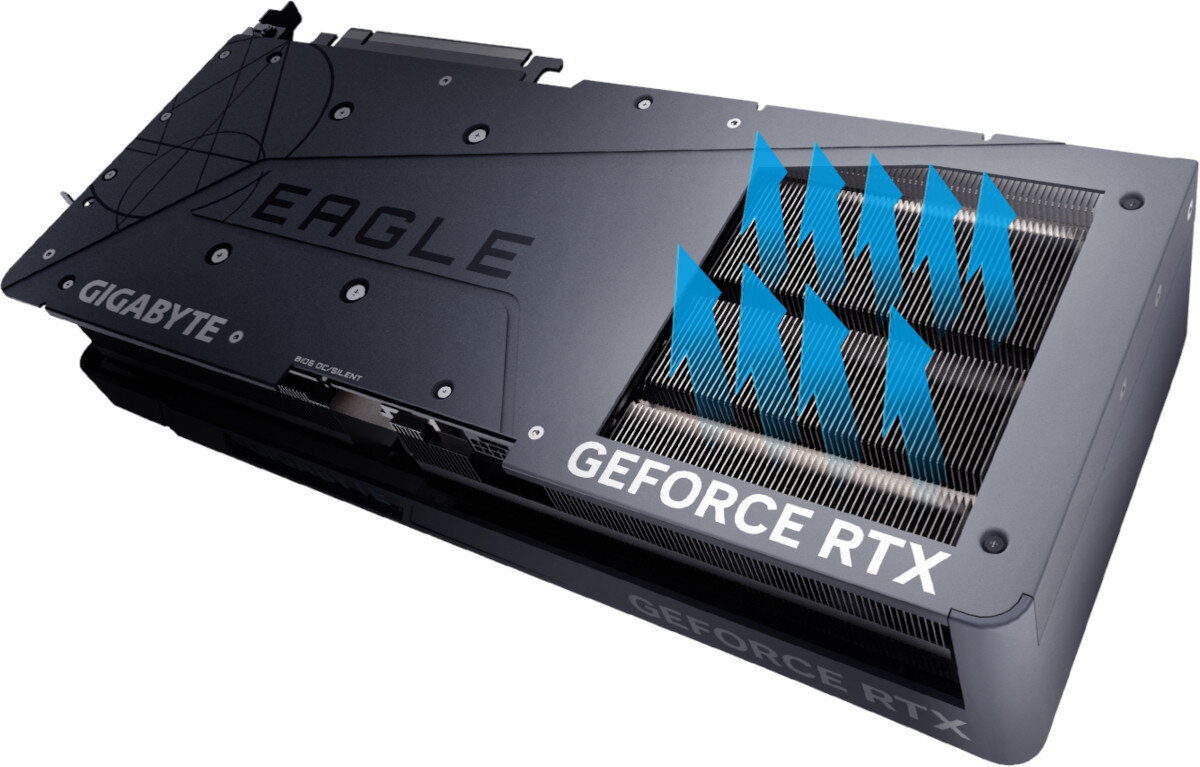 Karta graficzna GIGABYTE GeForce RTX 4080 Eagle 16GB wydajny system chlodzenia