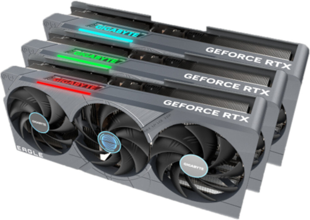 Karta graficzna GIGABYTE GeForce RTX 4080 Eagle OC 16GB subtelne podswietlenie RGB Fusion
