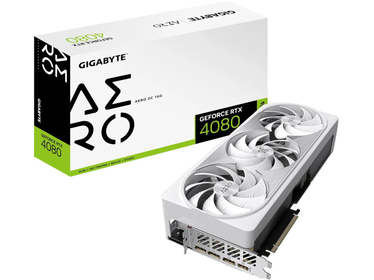 Karta graficzna GIGABYTE GeForce RTX 4080 Aero OC 16GB zawartosc zestawu