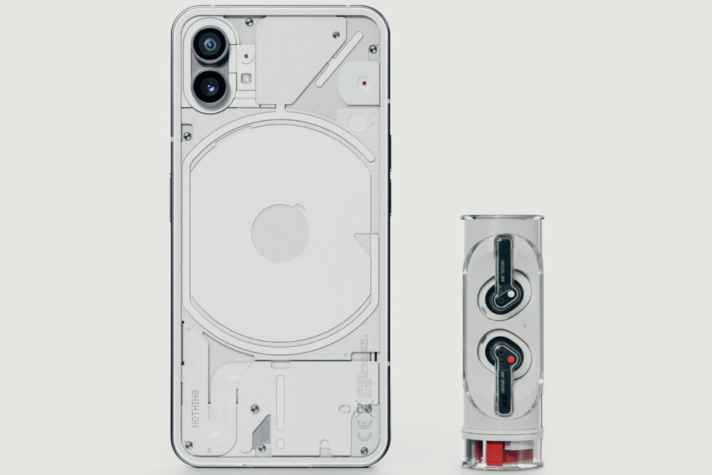 Słuchawki douszne NOTHING Ear Stick Biało-czarny aplikacja sterowanie chipset bluetooth