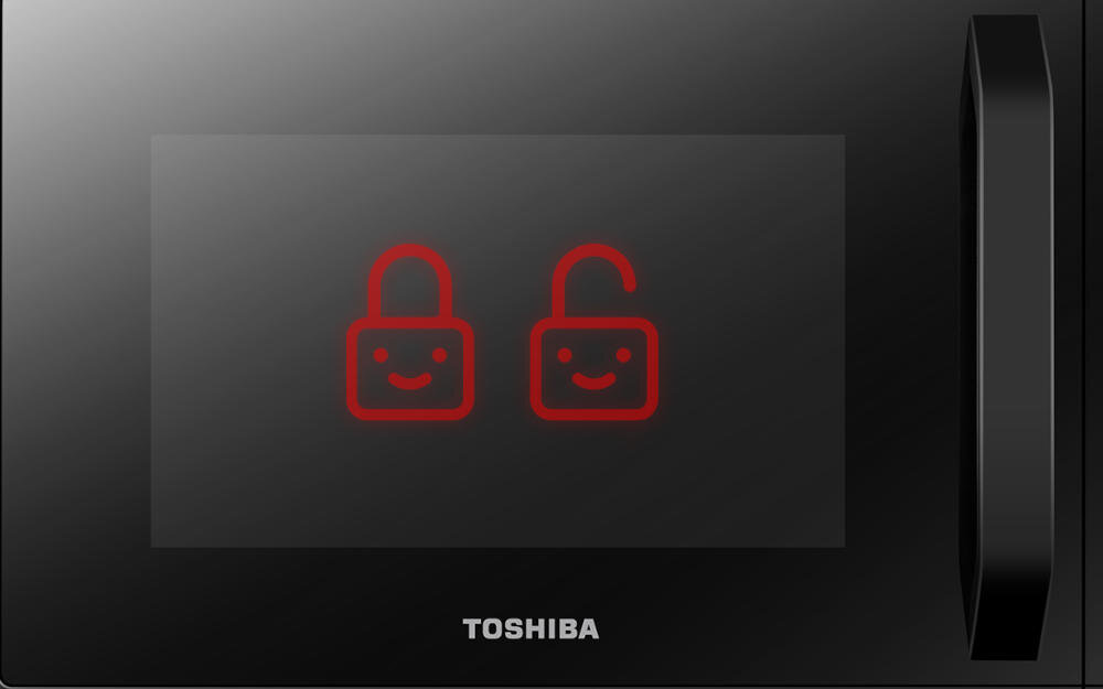 TOSHIBA MM-EG23P BK wnętrze zabezpieczenie funkcja blokada rodzicielska