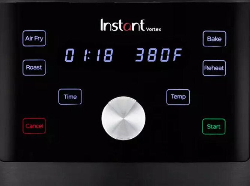 Frytkownica beztluszczowa INSTANT POT Vortex 4 Air Fryer latwa obsluga doykowy czytelny wyswietlacz temperatura