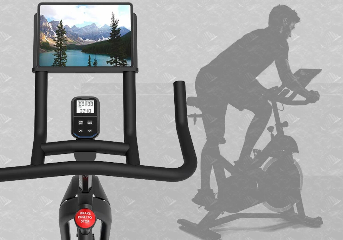 Rower spinningowy HORIZON FITNESS 5.0 IC oszczędność energii tablet bidon uchwyt