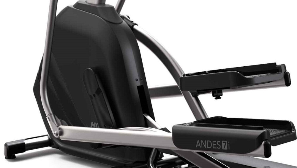 Orbitrek elektromagnetyczny HORIZON FITNESS Andes 7i Viewfit trening bardzo dynamiczny świetna jakość wykonania nowoczesny wygląd koło zamachowe waga 8,5 kg SIXSTAR Frame 6-gwiazdkowa konstrukcja ramy