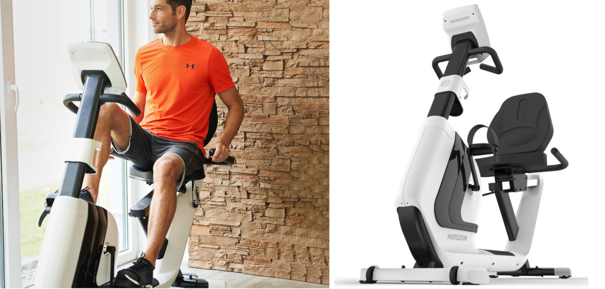 Rower indukcyjny HORIZON FITNESS Comfort R8.0 Viewfit treningi podkręcenie ciało kondycja ćwiczenia kierownica pozycjonowanie siedzisko