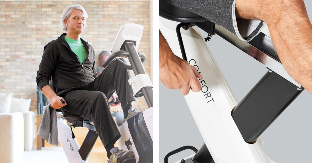 Rower indukcyjny HORIZON FITNESS Comfort R8.0 Viewfit specjalna konstrukcja ramy STEP THROUGH FRAME niskie wejscie
