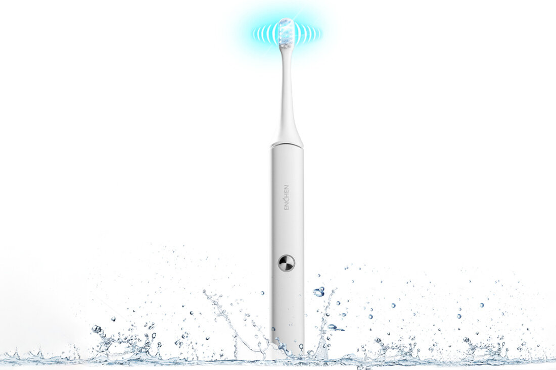 Szczoteczka soniczna ENCHEN Aurora T+ Bialy wodoodporna certyfikat IPX7