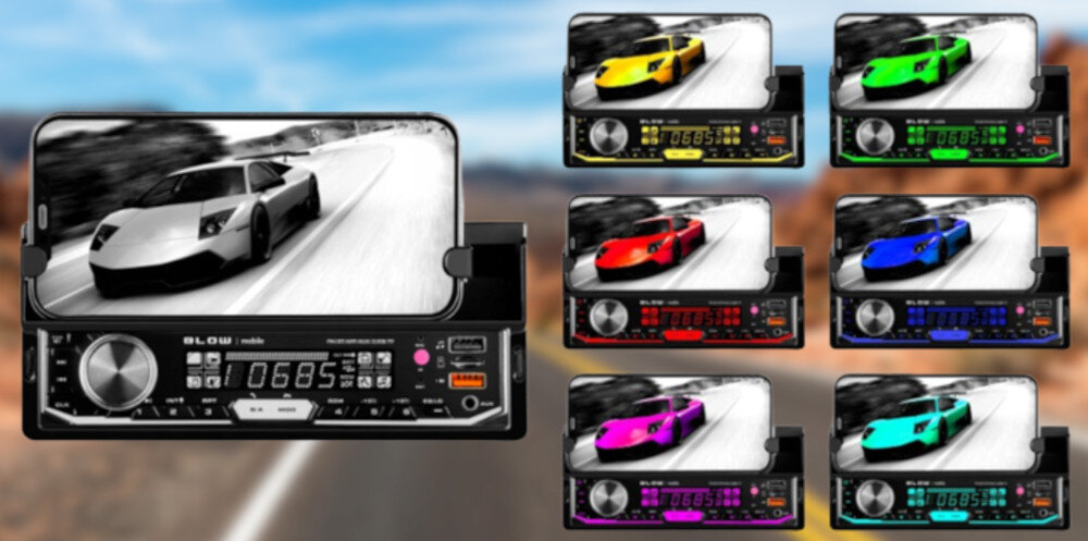 Radio samochodowe BLOW AVH-8970  - podświetlenie