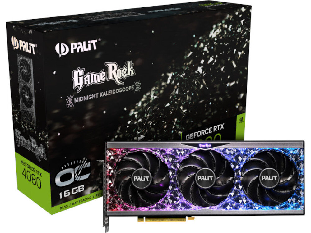 Karta graficzna PALIT GeForce RTX 4080 GameRock OC 16GB bogaty zestaw akcesoriow