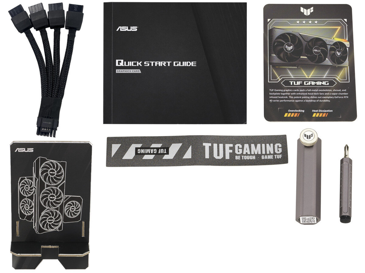 Karta graficzna ASUS TUF Gaming GeForce RTX 4080 OC Edition 16GB bogaty zestaw akcesoriow