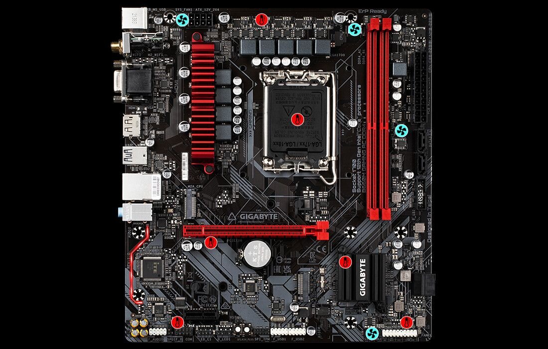 Płyta główna GIGABYTE B660M Gaming AC DDR4 - Smart Fan 6