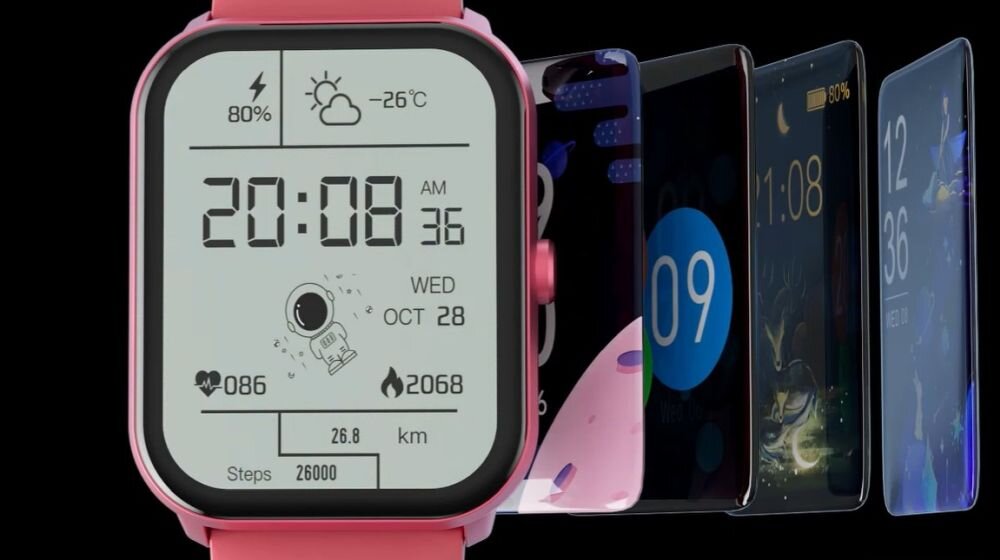 Smartwatch IMILAB W01   ekran bateria czujniki zdrowie sport pasek ładowanie pojemność rozdzielczość łączność sterowanie krew puls rozmowy smartfon aplikacja 