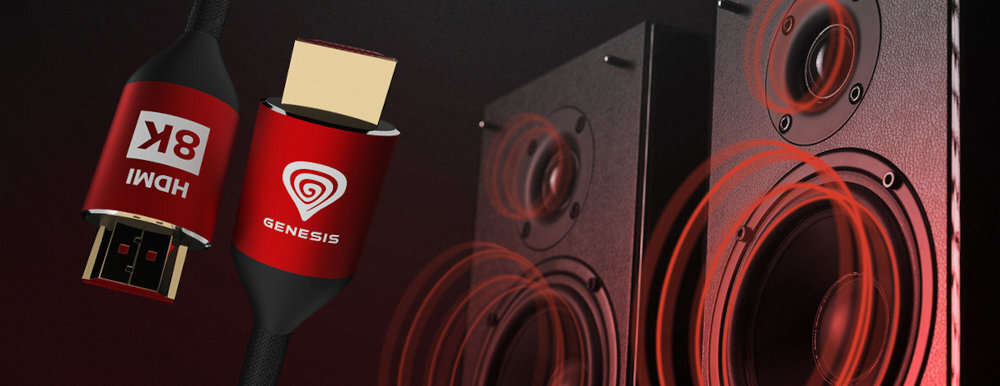 Kabel HDMI - HDMI GENESIS Premium HDMI eARC dwukierunkowemu przesyłowi dźwięku Dolby Atmos oraz DTS-X
