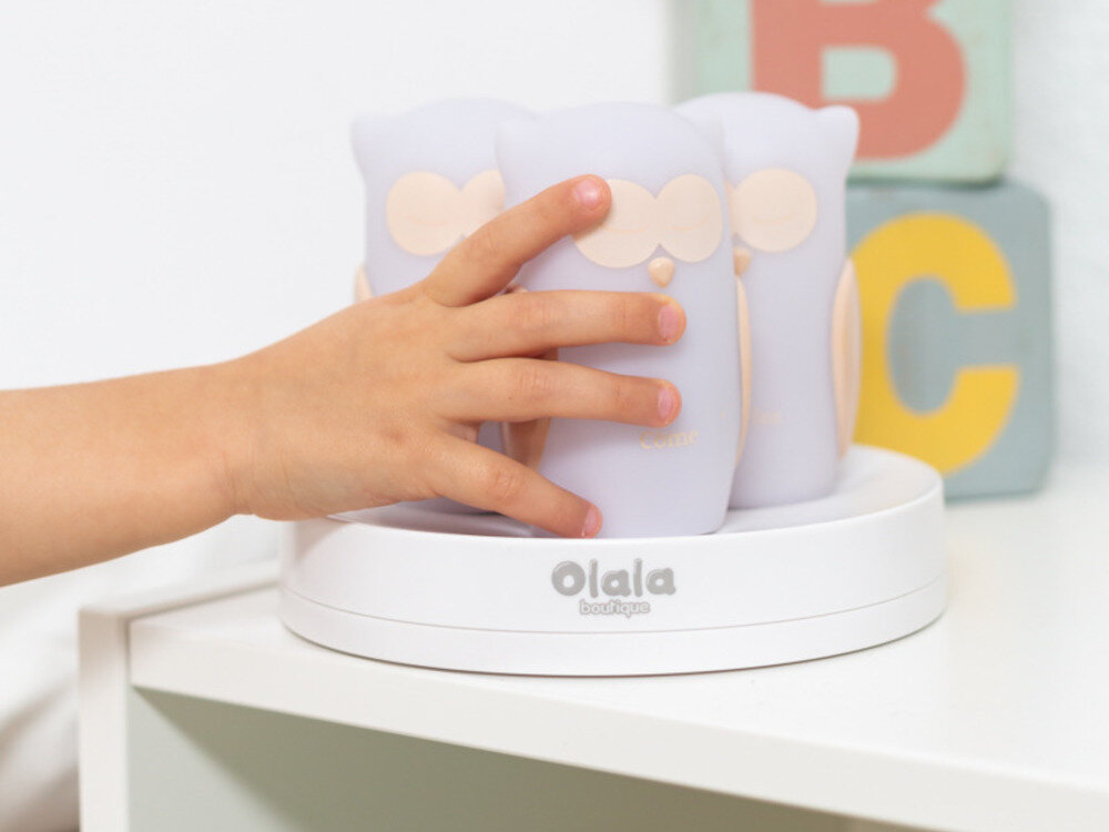 Zestaw lampek nocnych OLALA BOUTIQUE Sowy OLB-XY-GR-21 (3 szt.) z wysokiej jakości materiałów oświetlenie LED nie przegrzewa się