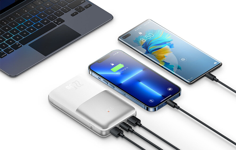 Powerbank BASEUS Bipow Pro 20000mAh wygoda ładowanie błyskawiczne ładowanie3 urządzenia akumulator lekka poręczna konstrukcja użytkownicy