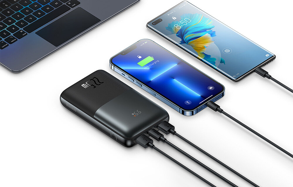 Powerbank BASEUS Bipow Pro 20000mAh wygoda ładowanie błyskawiczne ładowanie3 urządzenia akumulator lekka poręczna konstrukcja użytkownicy