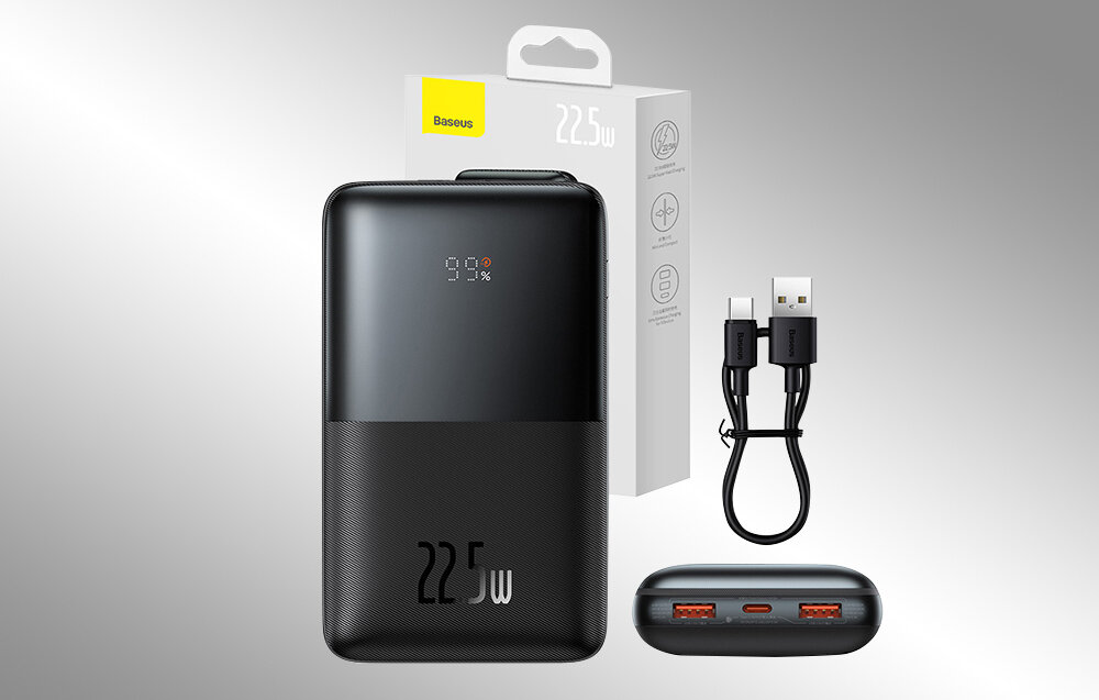Powerbank BASEUS Bipow Pro 20000mAh wygoda ładowanie błyskawiczne ładowanie3 urządzenia akumulator lekka poręczna konstrukcja użytkownicy