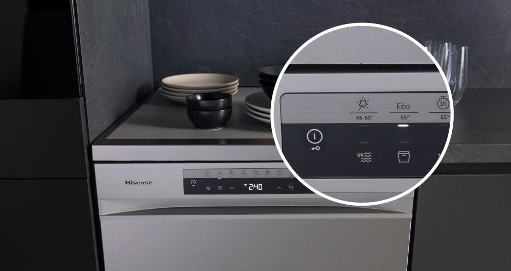 ZMYWARKA HISENSE HV662C60 program EKO ekologiczny mniejsze zużycie wody oszczędność ekologia