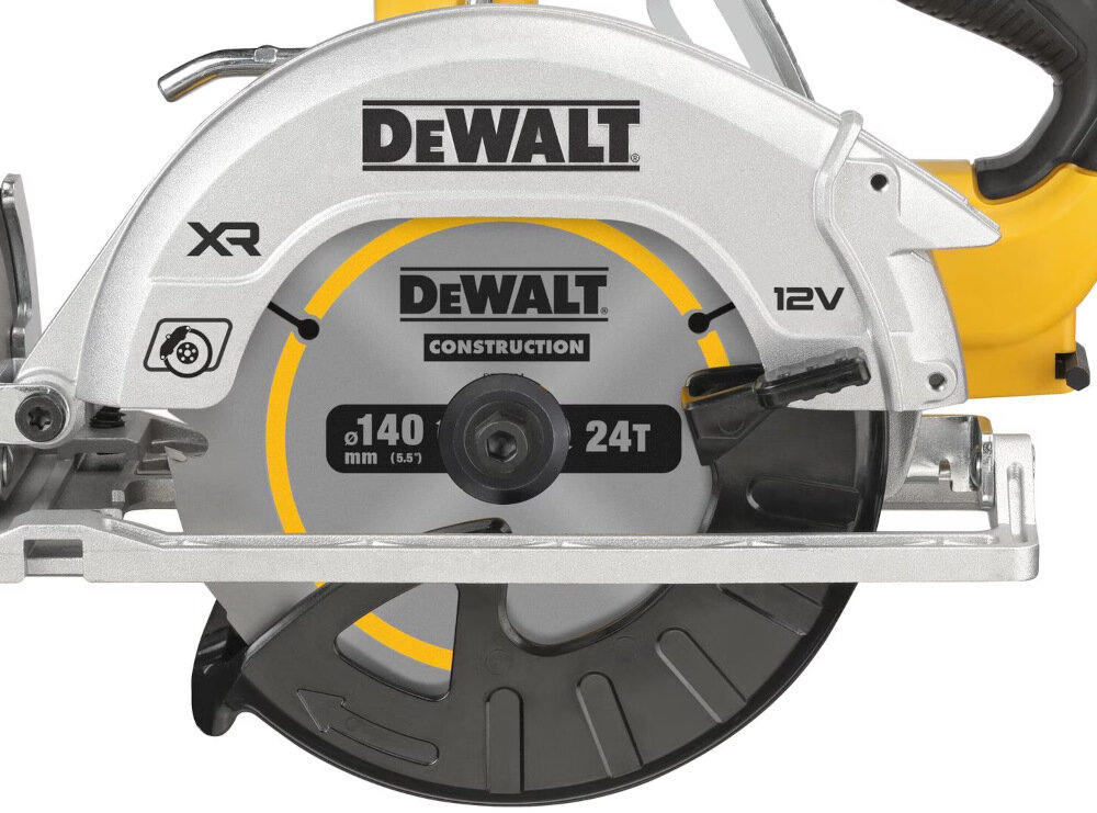 Pilarka tarczowa DEWALT DCS512P2 tarcza tnąca średnica 140 mm średnica otworu 20 mm 24 zęby