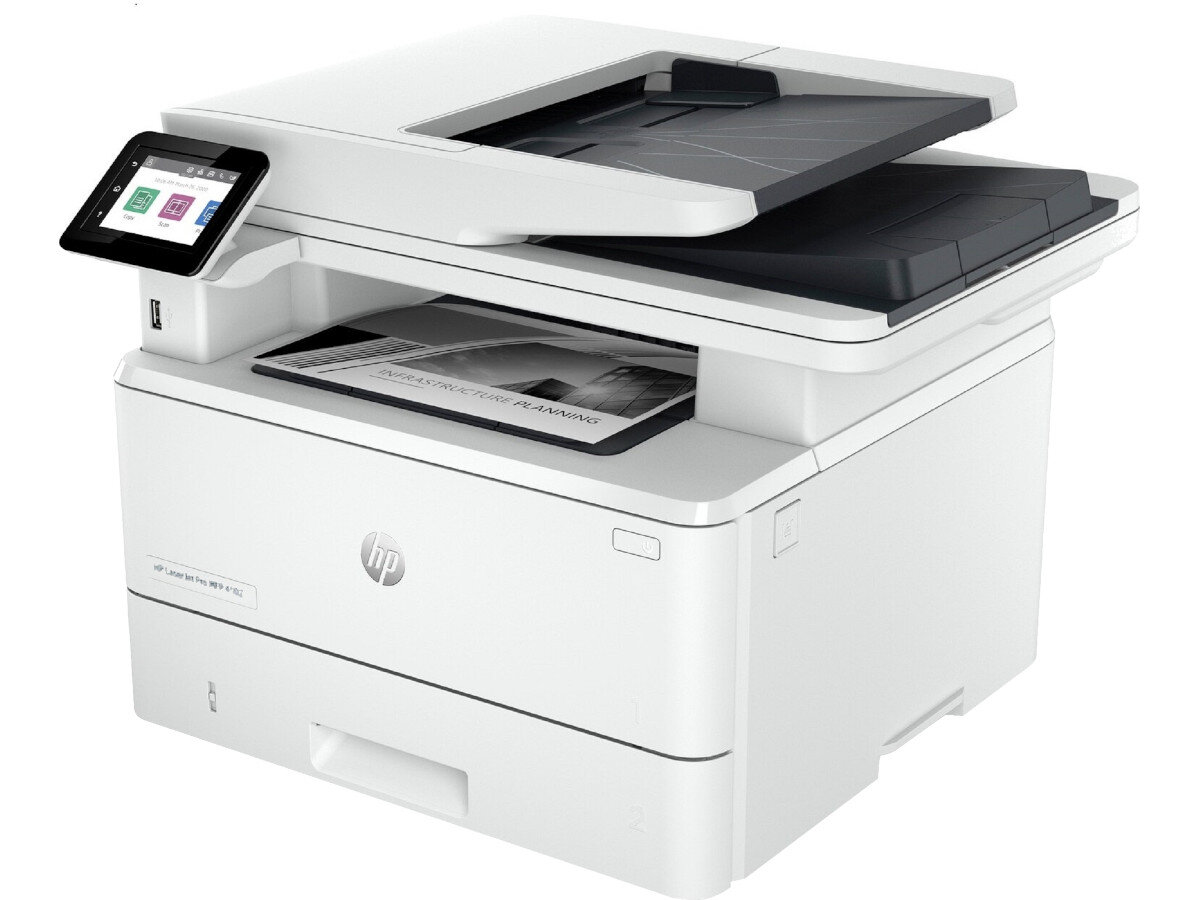 Urządzenie wielofunkcyjne HP LaserJet Pro 4102dw ostrość wydruk wydajność jakość